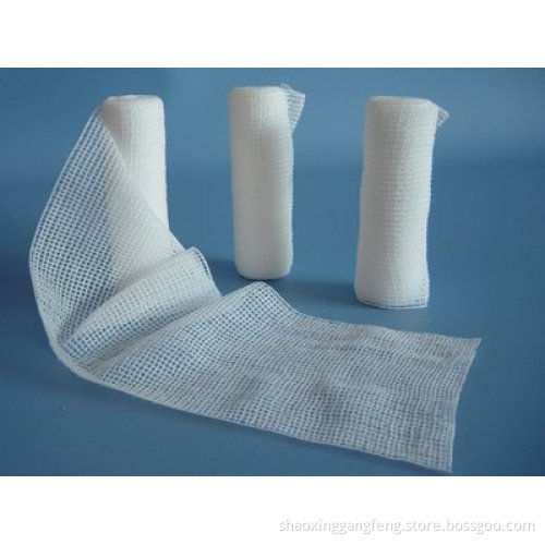 4 -lly -elastische Wunddressing Fleisch Gaze Bandage Roll
